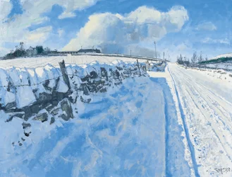 Snowy Road, 2014 (olja på duk)