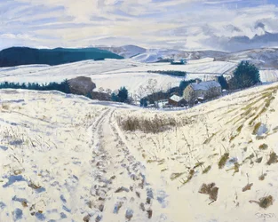 Track down the Hill, 2015 (olja på duk)