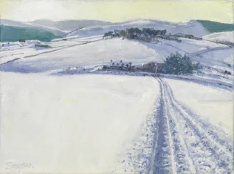 Spår genom snön, 2016 (olja på duk)