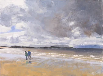 Two Figures, 2017 (olja på duk)