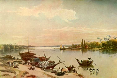 Barrackpur - På Ganges nära Calcutta, 1840-talet, 1901.