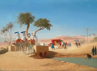Kejsarinnan Eugenie besöker pyramiderna,