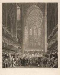 Kroningen av kung Georg IV i Westminster Abbey