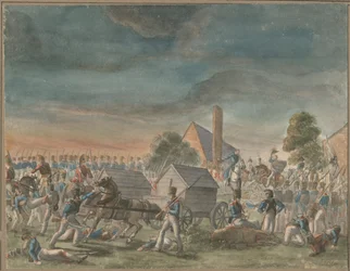 Mötet mellan hertigen av Wellington och prins Blücher, nära La Belle Alliance, 1818