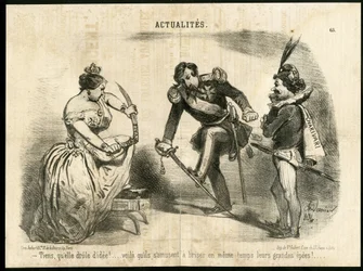Illustration av Charles Vernier (? -1887) i Le Charivari