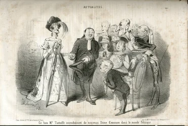 Illustration av Charles Vernier (? -1887) i Le Charivari