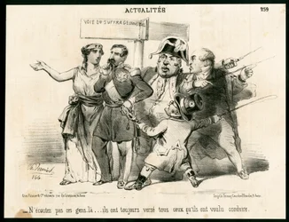 Le Charivari, satirisk i svartvitt