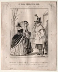 Fransmännen skissade av sig själva: Viscount, du är mycket ful sådan!..., 1840.