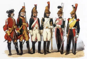 Franska arméns uniformer: dragoner