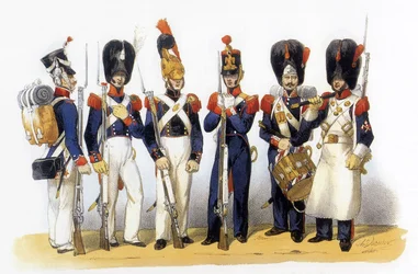 Den franska arméns uniformer: Nationalgardet (Infanteri)