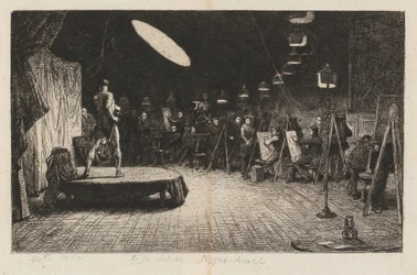 Life School Royal Academy, 1865.