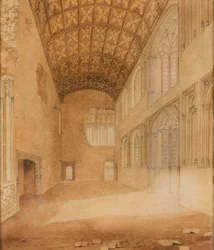 Crosby Hall (No.1), ca 1818 (akvarell på papper)