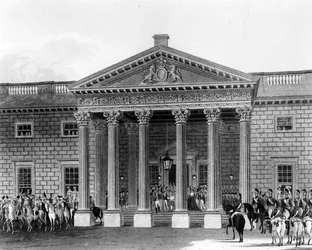 Kröningen av George IV i Carlton House, etsad av Robert Havell II, 1824