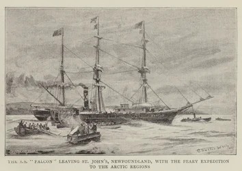 SS Falcon lämnar St John