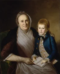 Mrs. James Smith och sonson, 1776.