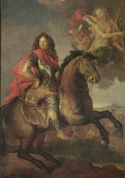 Porträtt av Armand Jean Vignerot, Duc de Richelieu vid belägringen av Castellamare 1647