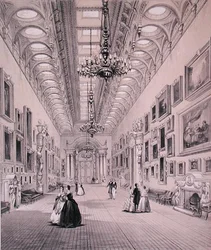 Bildgalleriet, Buckingham Palace, graverat av C. Graf, c.1880 (litho)