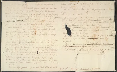 Brev från Charlotte Bronte till Prof. Constantin Heger