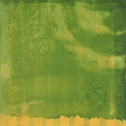 Bluerine Green, 1997 (olja och glasyr på gessobräda)