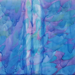 Humpbacks Blue, 2000 (olja på gesso)