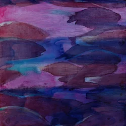 Purple Parrots VI, 2000 (olja på gesso)