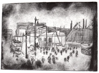 Belfast Docks, 2015 (torrpunktsetsning och digital)