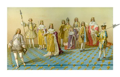 Kröningens höga dignitärer, 1885.