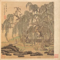 Målningar efter forntida mästare: Mr. Five Willows Wuliu, Tao Yuanming, 1598-1652.