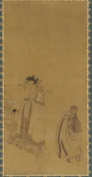 Drakkungen som vördar Buddha, Mingdynastin, tidigt-mitten av 1600-talet.