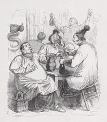 Sockensångarna från The Complete Works of Béranger, 1836.