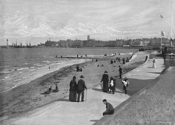 Margate, från Royal Crescent, c1896