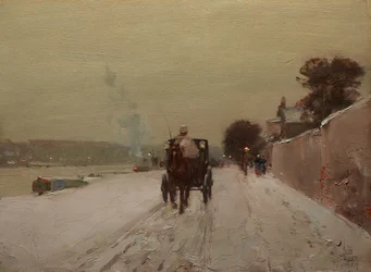 Längs Seine, vinter
