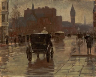 Columbus Avenue, regnig dag