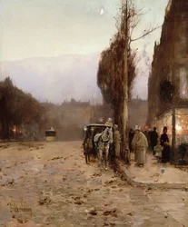 Paris vid skymningen