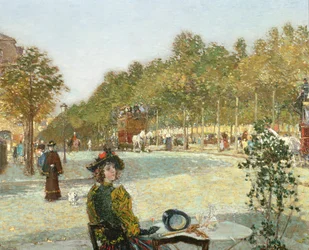 September Sunlight, Paris (olja på duk)