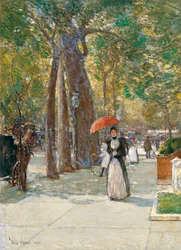 Fifth Avenue vid Washington Square, New York, 1891