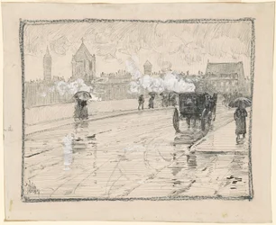 Regnig dag, Boston