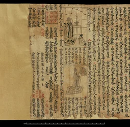 Almanacka, Dunhuang Mogao (bläck på papper)