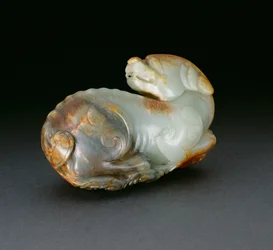 buddhistiskt lejon (celadon)