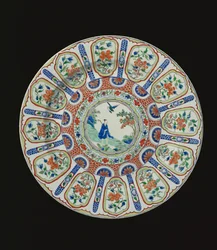 Laddare föreställande den odödliga Tang-poeten Li Bai, Kangxi-perioden, ca 1690 (porslin)