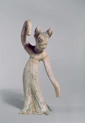 Begravningsstaty av en dansare, Tangdynastin (618-907)