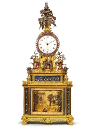 Imperialistisk slående, musikalisk och automatisk "Daoist Immortal"-klocka, Guangzhou-verkstäder, Qianlong-perioden, 1736-95