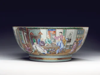 Sällsynt och massiv punchbowl, c.1775