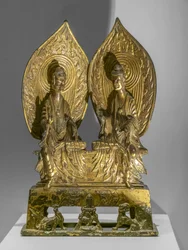 Shakyamuni och Prabhutaratna. Kina, norra Wei-dynastin, 3:e året av Xiping