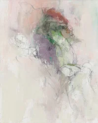 Abstrakt komposition, serie Organiska former, 2019