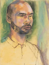 Roy, porträtt oljestudie, 2017