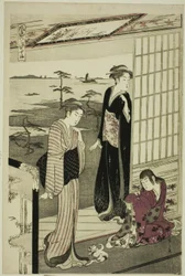 Suma, från serien "A Fashionable Parody of the Tale of Genji (Furyu yatsushi Genji)"