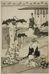Suma, från serien "A Fashionable Parody of the Tale of Genji (Furyu yatsushi Genji)"