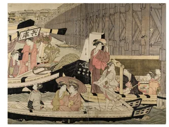 Sumida River-scen (från en pentapyk)