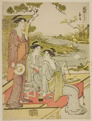 Den åttonde månaden (Nanryo), från serien a Calendar of Elegance (Furyu junikagetsu)